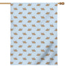 Sleeping Chihuahua Pattern Print House Flag