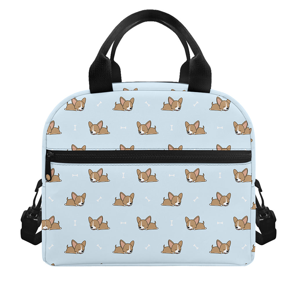 Sleeping Chihuahua Pattern Print Insulated Lunch Bag