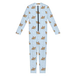 Sleeping Chihuahua Pattern Print Jumpsuit