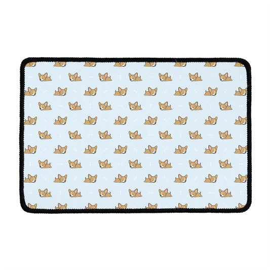 Sleeping Chihuahua Pattern Print Kitchen Mat