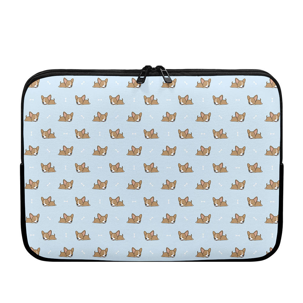Sleeping Chihuahua Pattern Print Laptop Sleeve