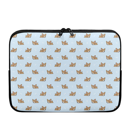 Sleeping Chihuahua Pattern Print Laptop Sleeve
