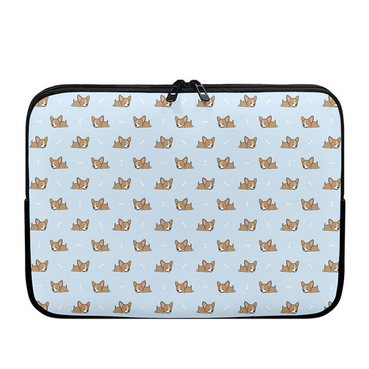 Sleeping Chihuahua Pattern Print Laptop Sleeve