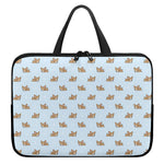 Sleeping Chihuahua Pattern Print Laptop Sleeve With Handle