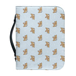 Sleeping Chihuahua Pattern Print Leather Bible Cover