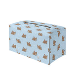 Sleeping Chihuahua Pattern Print Leather Tissue Box Cover