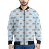 Sleeping Chihuahua Pattern Print Men's Bomber Jacket