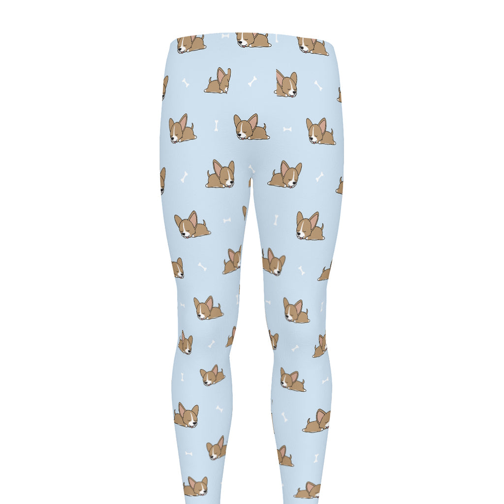 Sleeping Chihuahua Pattern Print Men's leggings