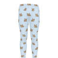 Sleeping Chihuahua Pattern Print Men's Leggings