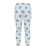 Sleeping Chihuahua Pattern Print Men's leggings