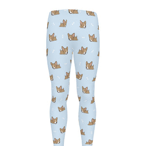 Sleeping Chihuahua Pattern Print Men's leggings