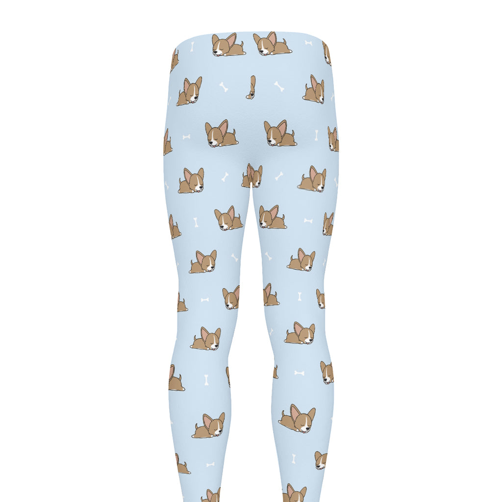 Sleeping Chihuahua Pattern Print Men's leggings