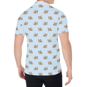 Sleeping Chihuahua Pattern Print Men's Shirt