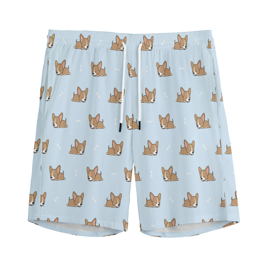 Sleeping Chihuahua Pattern Print Men's Sports Shorts
