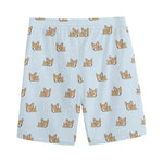 Sleeping Chihuahua Pattern Print Men's Sports Shorts