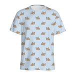 Sleeping Chihuahua Pattern Print Men's Sports T-Shirt