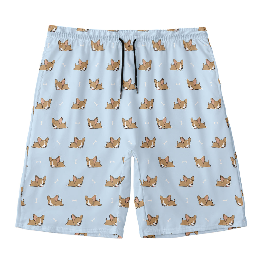 Sleeping Chihuahua Pattern Print Men's Swim Trunks