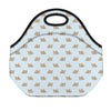 Sleeping Chihuahua Pattern Print Neoprene Lunch Bag