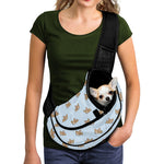 Sleeping Chihuahua Pattern Print Pet Sling Carrier