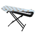 Sleeping Chihuahua Pattern Print Piano Keyboard Cover