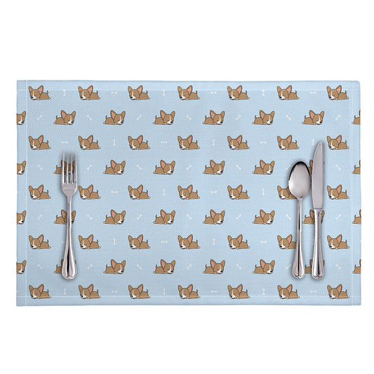 Sleeping Chihuahua Pattern Print Placemat
