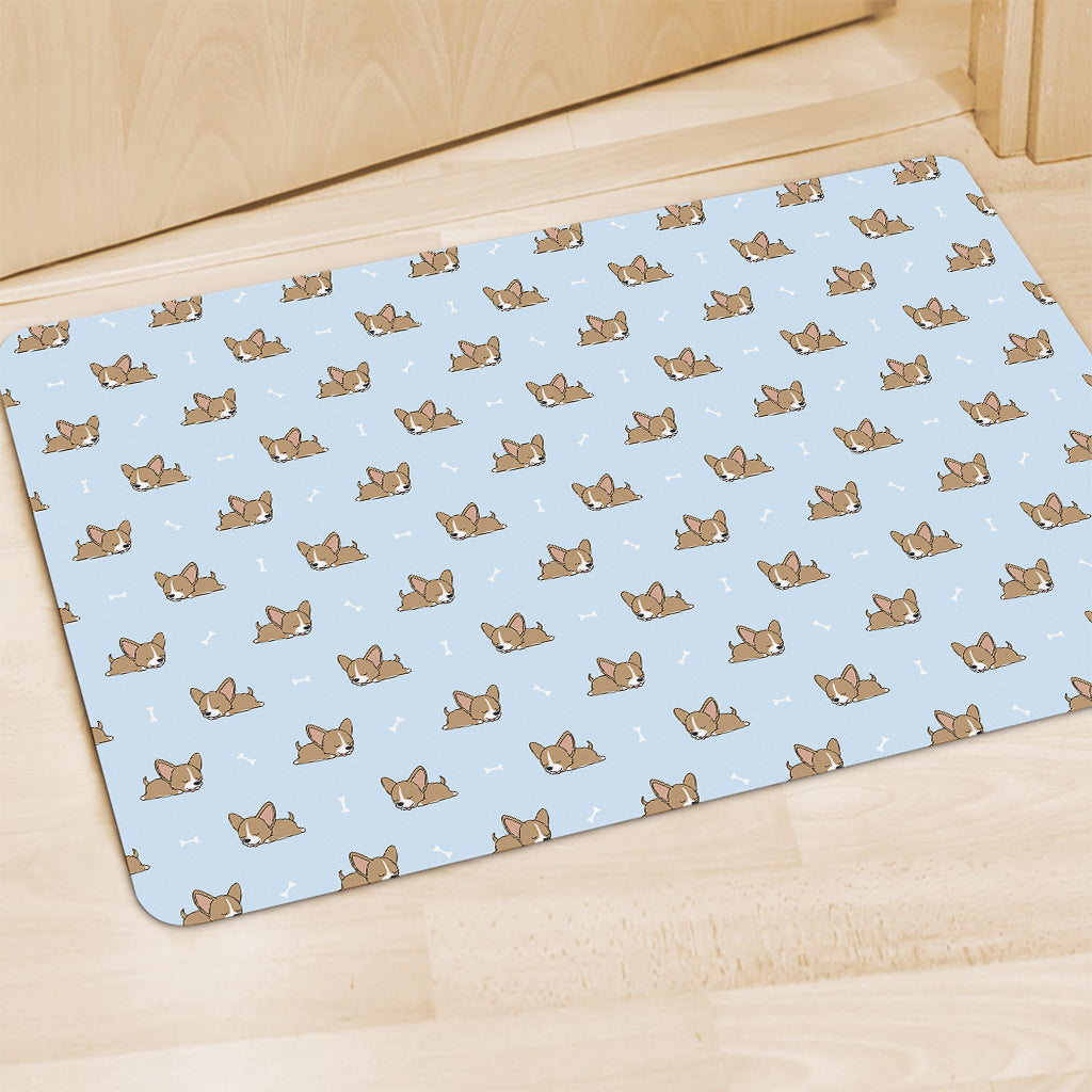 Sleeping Chihuahua Pattern Print Polyester Doormat