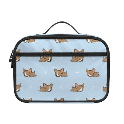Sleeping Chihuahua Pattern Print Portable Lunch Bag
