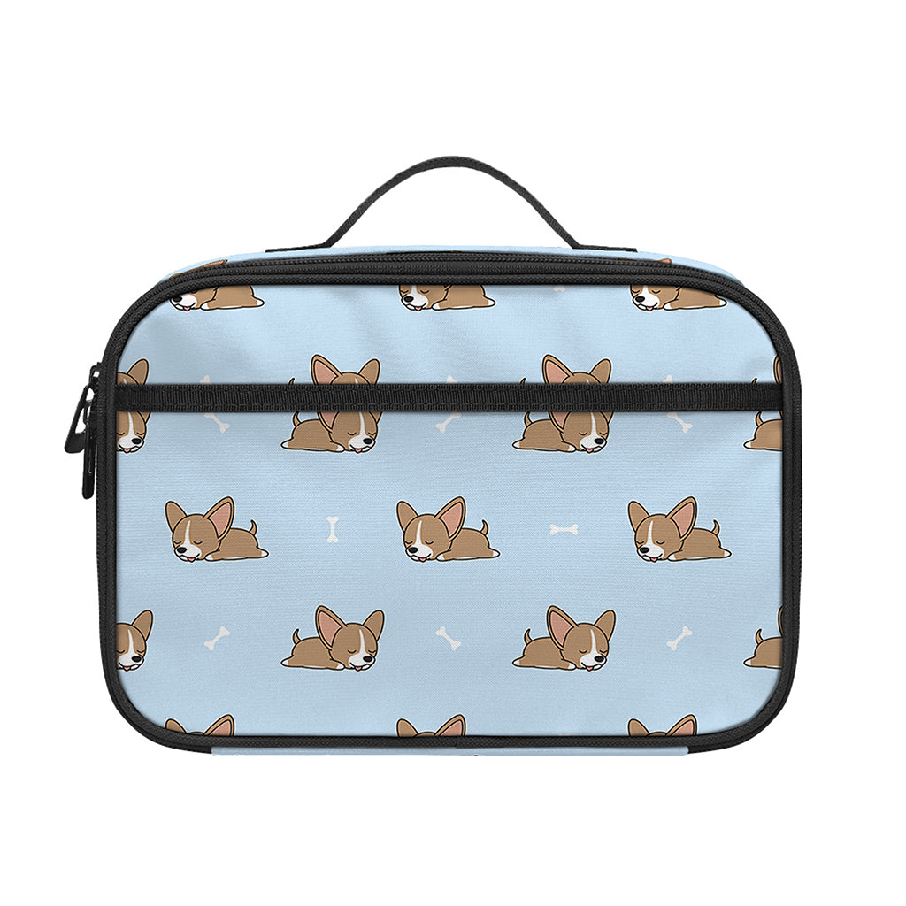 Sleeping Chihuahua Pattern Print Portable Lunch Bag