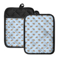 Sleeping Chihuahua Pattern Print Pot Holders With Pocket