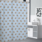 Sleeping Chihuahua Pattern Print Premium Shower Curtain