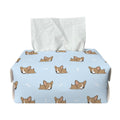 Sleeping Chihuahua Pattern Print Rectangle Tissue Box Cover