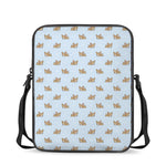Sleeping Chihuahua Pattern Print Rectangular Crossbody Bag