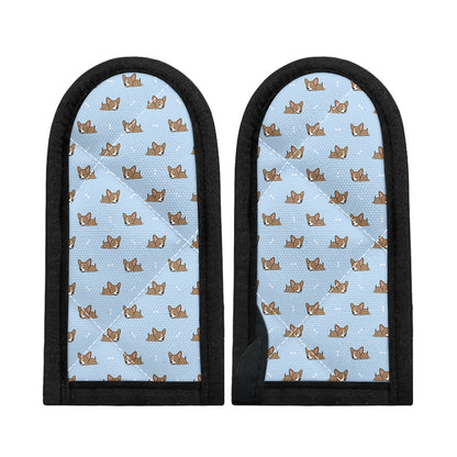 Sleeping Chihuahua Pattern Print Skillet Handle Cover