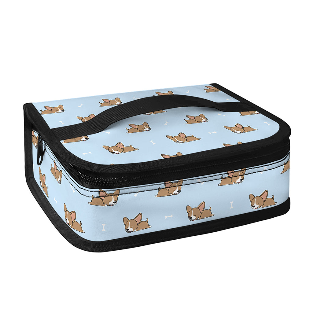 Sleeping Chihuahua Pattern Print Small Lunch Bag