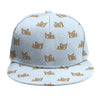 Sleeping Chihuahua Pattern Print Snapback Cap