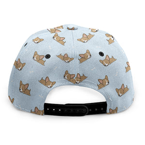 Sleeping Chihuahua Pattern Print Snapback Cap