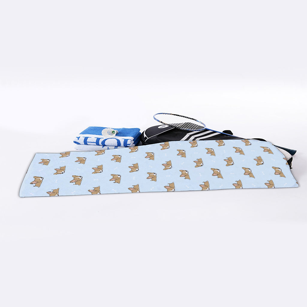 Sleeping Chihuahua Pattern Print Sports Towel