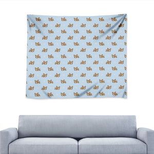 Sleeping Chihuahua Pattern Print Tapestry