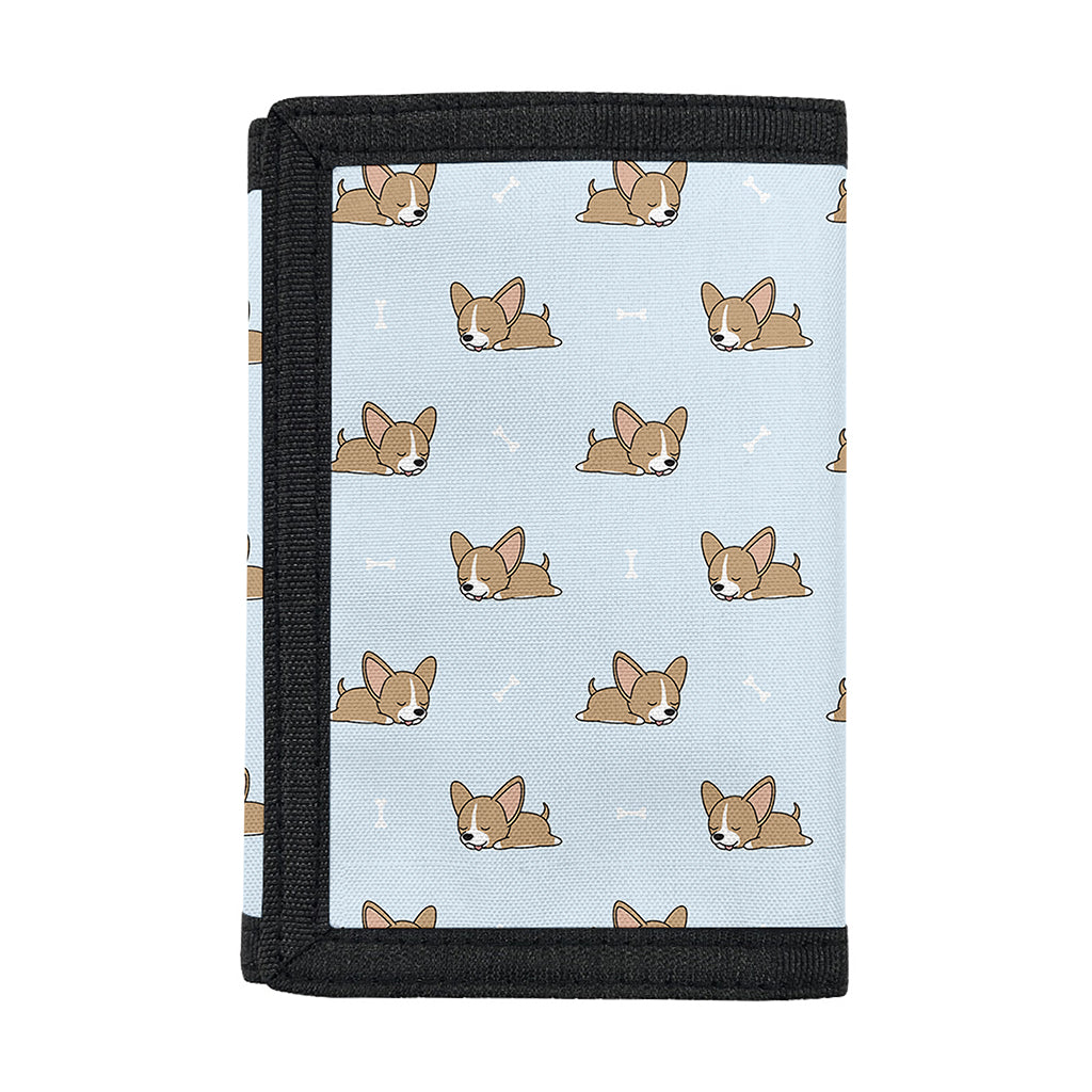 Sleeping Chihuahua Pattern Print Trifold Wallet