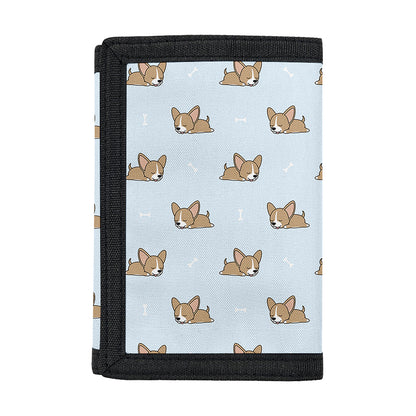 Sleeping Chihuahua Pattern Print Trifold Wallet