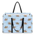 Sleeping Chihuahua Pattern Print Utility Tote Bag