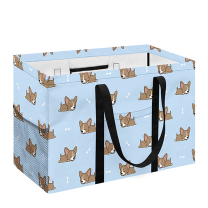 Sleeping Chihuahua Pattern Print Utility Tote Bag