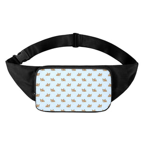 Sleeping Chihuahua Pattern Print Waist Bag