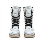 Sleeping Chihuahua Pattern Print Winter Boots