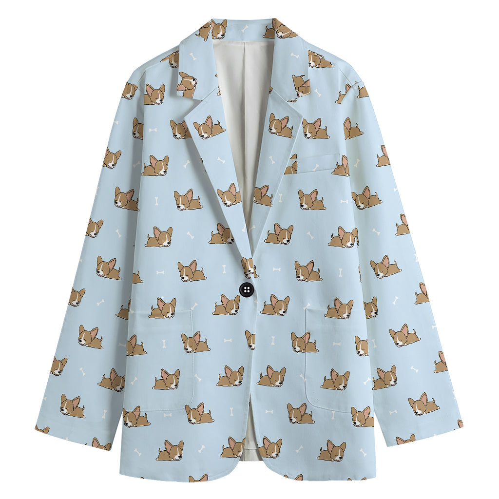 Sleeping Chihuahua Pattern Print Women's Blazer