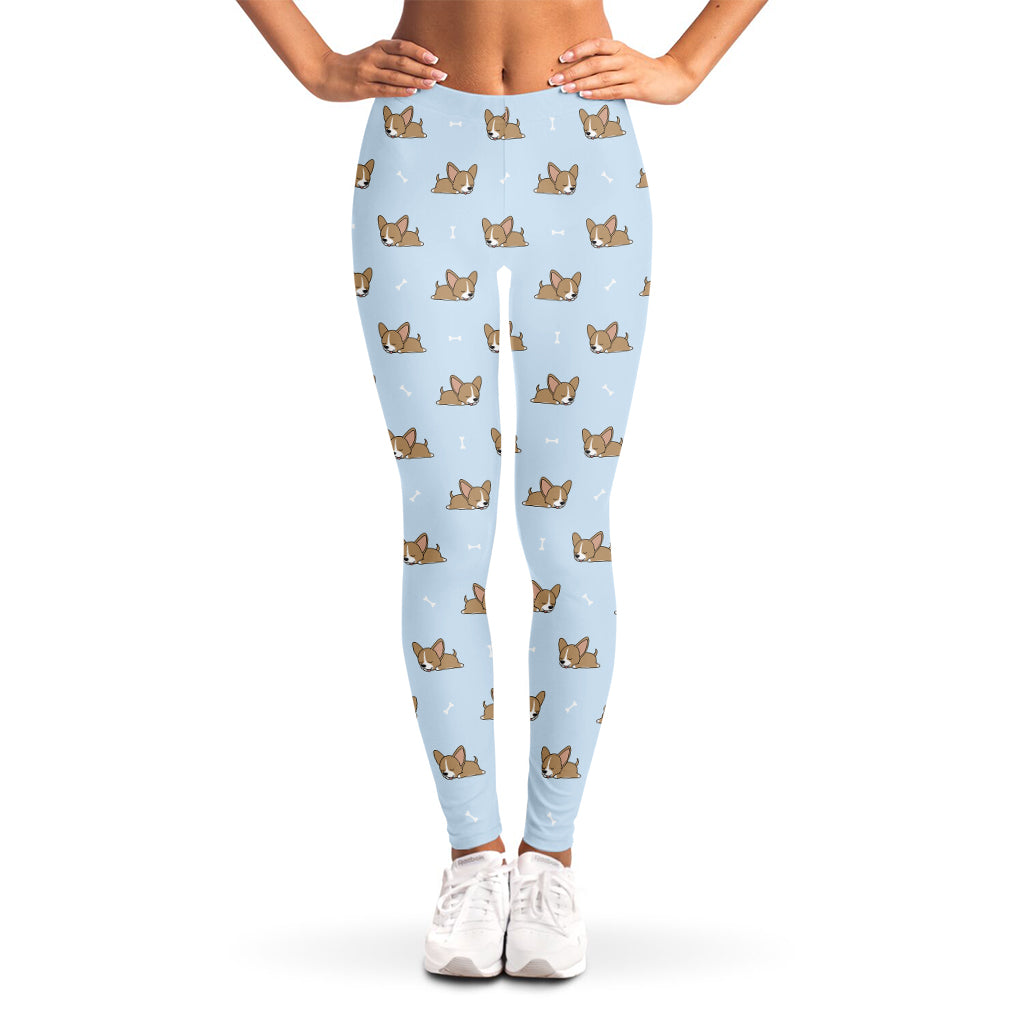 Sleeping Chihuahua Pattern Print Women's Leggings