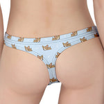 Sleeping Chihuahua Pattern Print Women's Thong