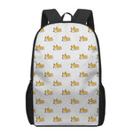 Sleeping Corgi Pattern Print 17 Inch Backpack