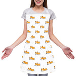 Sleeping Corgi Pattern Print Adjustable Apron
