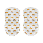 Sleeping Corgi Pattern Print Bar Stool Covers